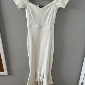 White cotton dress